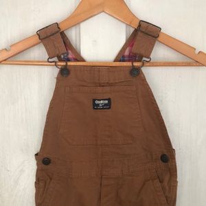 OshKosh Tan Canvas Overalls 5T